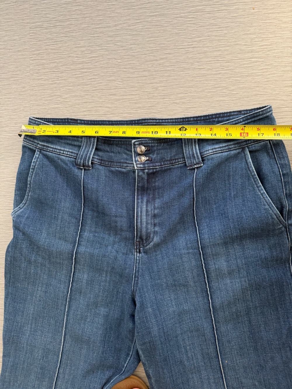 Talbots Flare Leg Pintuck Jeans Size 14P - Picture 5 of 12